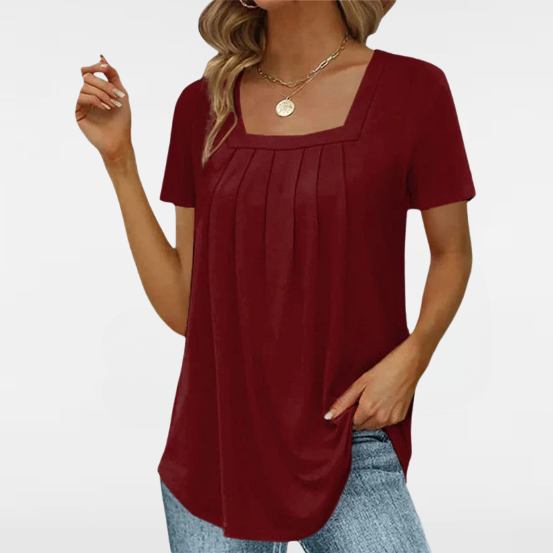 TINA | CASUAL PLEATED BLOUSE