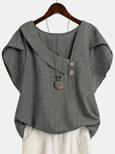 Saddie | Casual Asymmetrical Blouse