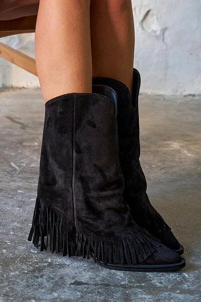 Élia™ | Fringed Suede Boots