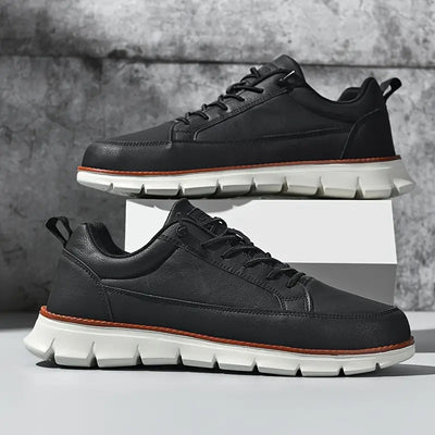 HAPPY | LEATHER SNEAKERS WITH ORTHOPEDIC COMFORT