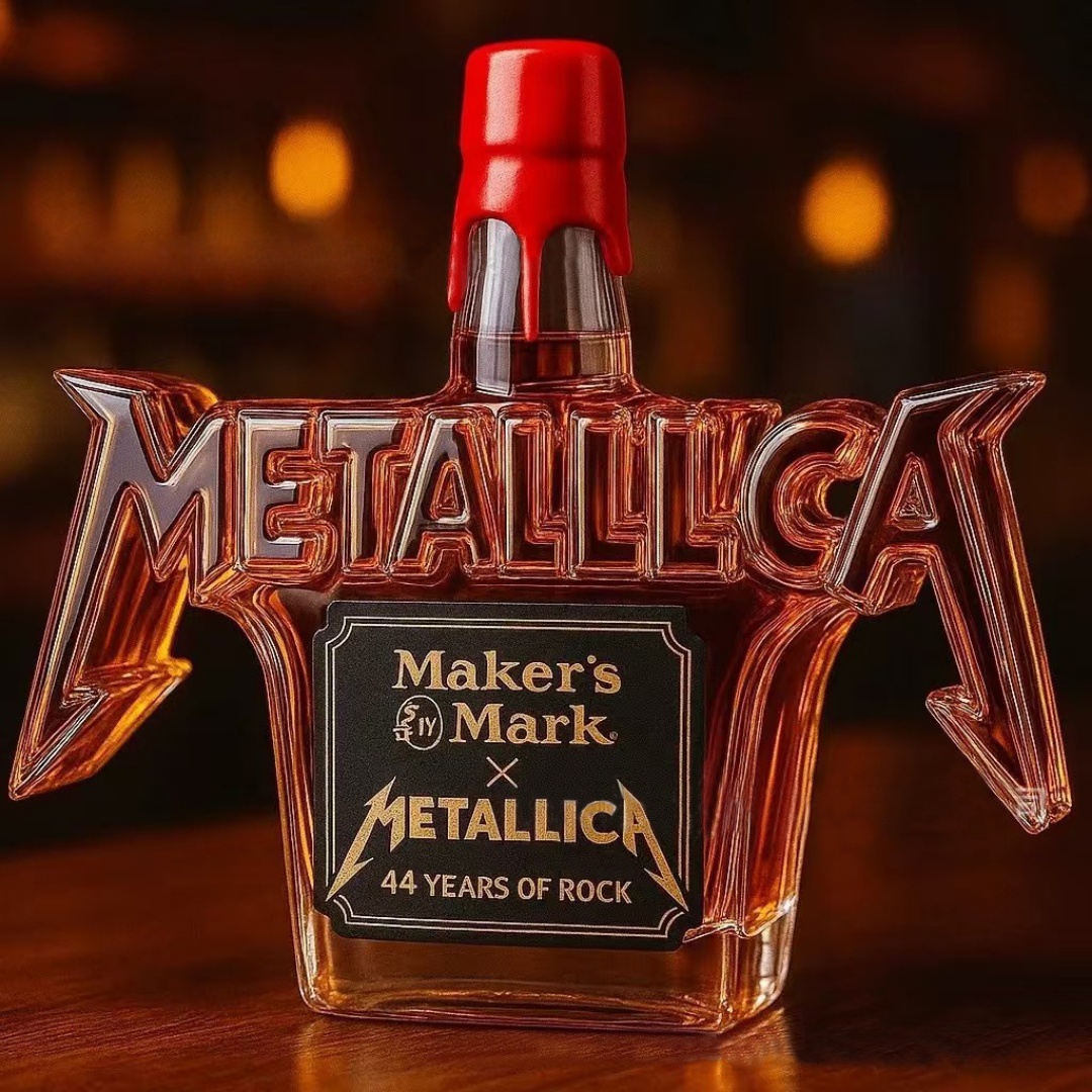 Metallica 44 Years of Rock Whiskey Bottle
