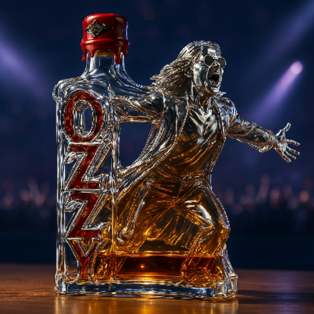 Ozzy Osbourne Limited Edition Whiskey Bottle