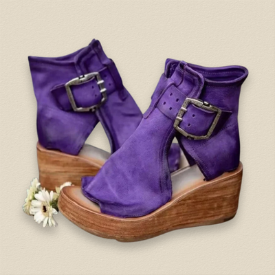 Bellarein | Peep-Toe Wedge Heels