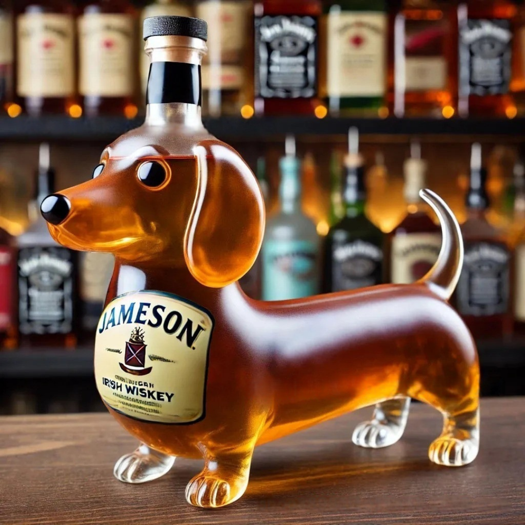 Dachshund Dog Whiskey Bottle Collection