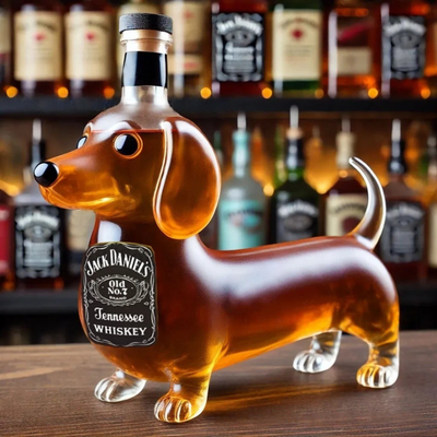 Dachshund Dog Whiskey Bottle Collection