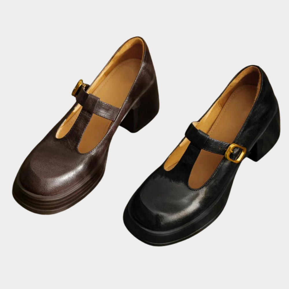 Lila | Elegant Blocked Heeled Mary Janes