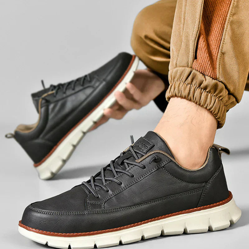 HAPPY | LEATHER SNEAKERS WITH ORTHOPEDIC COMFORT