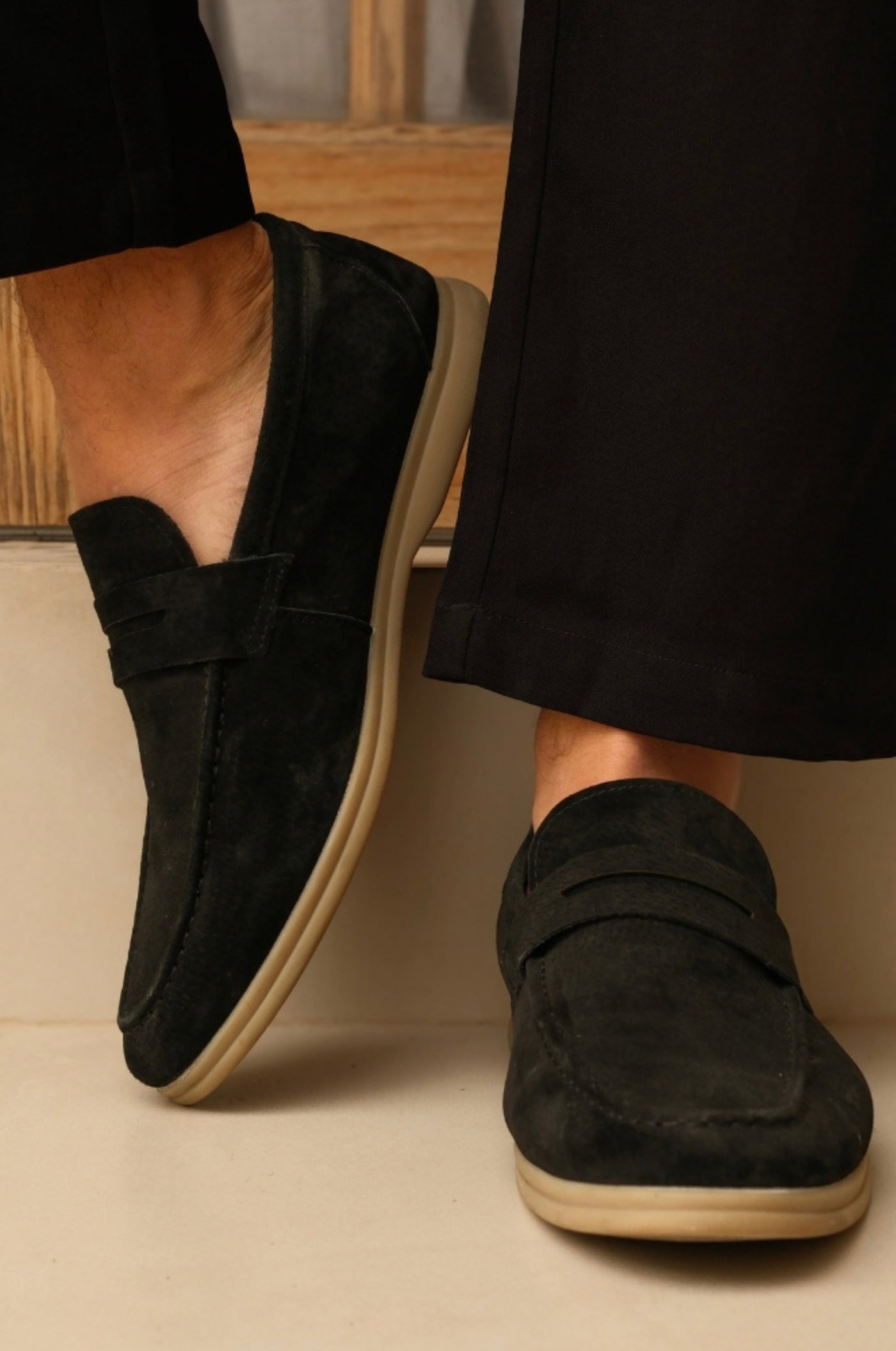 SUEDE LEATHER LOAFERS