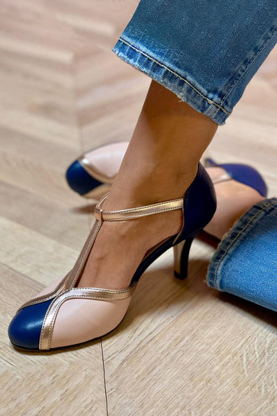 Claire | Chic T-strap Heels