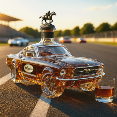 Mustang Car Whiskey Bottle