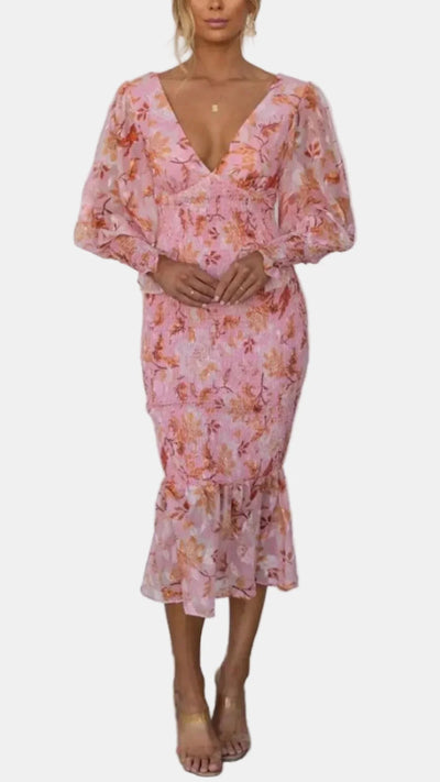 EDITH | ELEGANT FLORAL DRESS