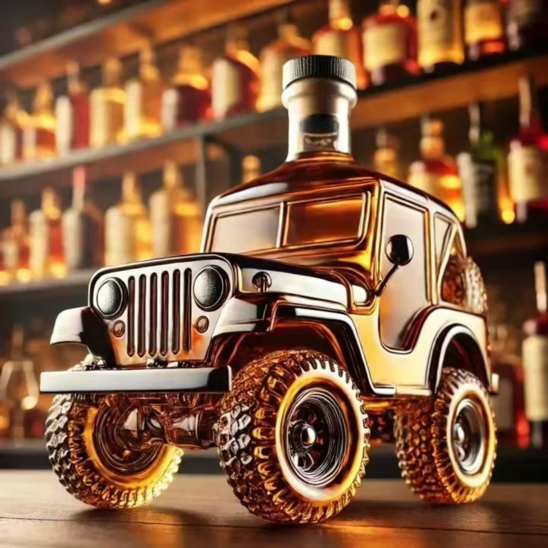 Off-Road Adventure Jeep Whiskey Decanter