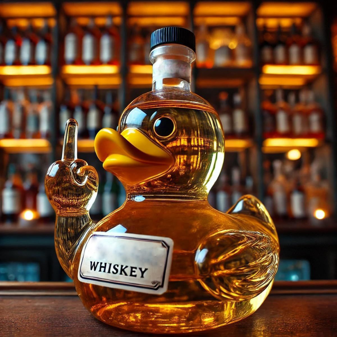 Mischievous Rubber Duck Whiskey Bottle Collector's Edition
