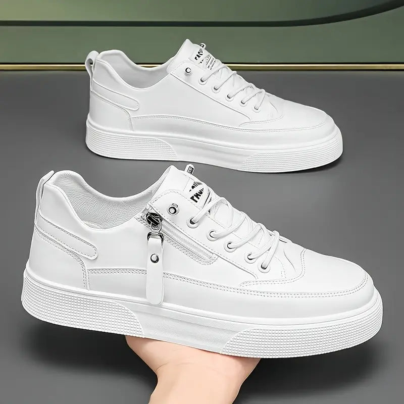 CIRO | LEATHER SNEAKERS WITH ZIP DETAIL