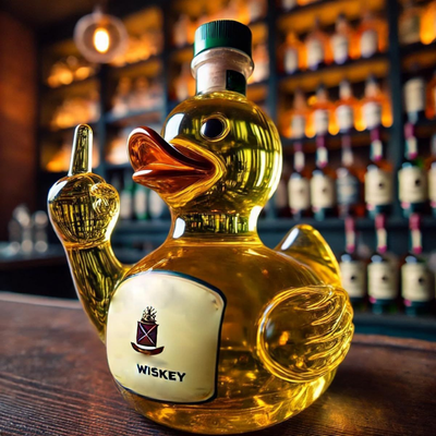 Mischievous Rubber Duck Whiskey Bottle Collector's Edition