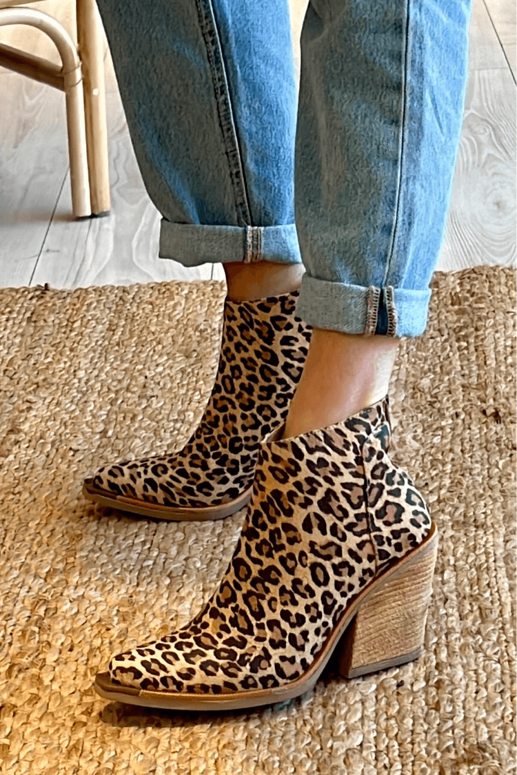 Candice™ | Leopard Print Ankle Boots