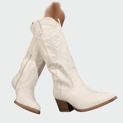 Fashion Embroidered Western Ankle Boots