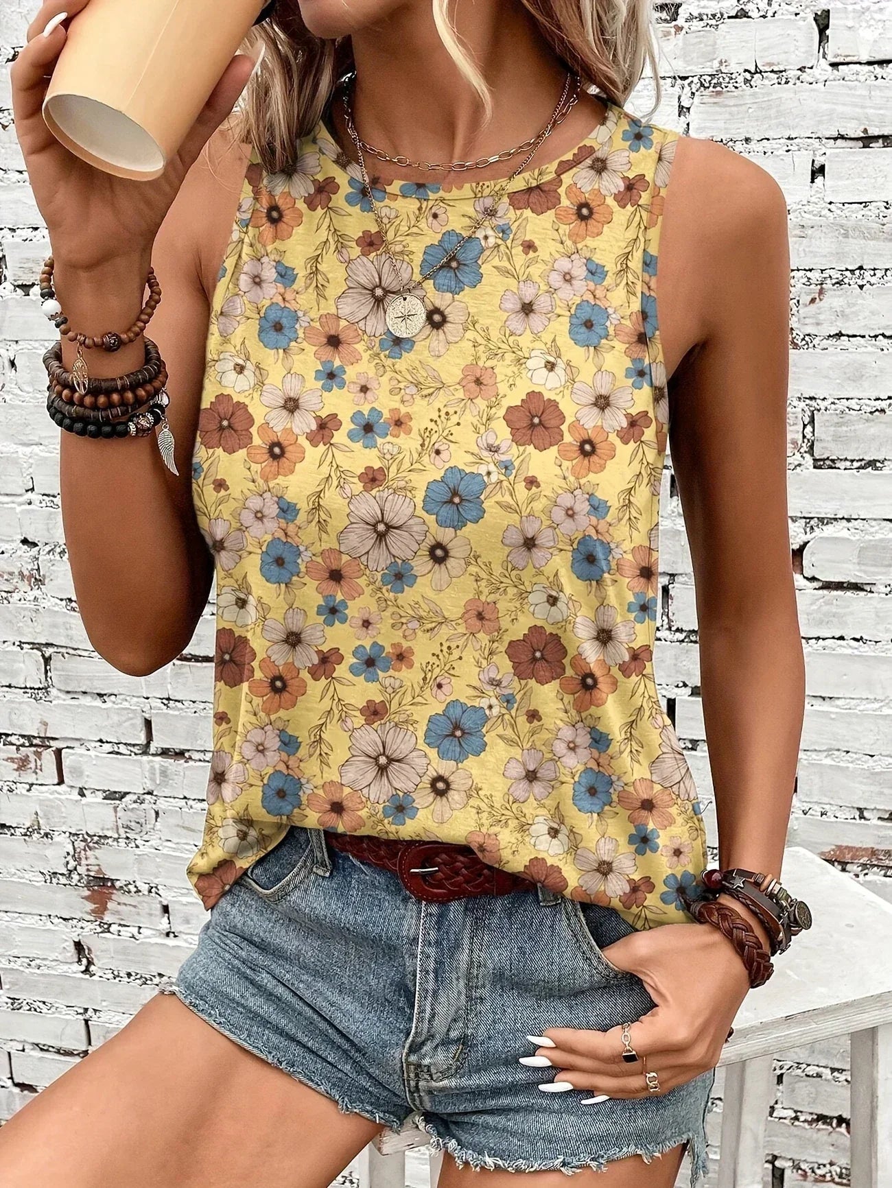 REYA | COMFORTABLE FLORAL SUMMER TOP