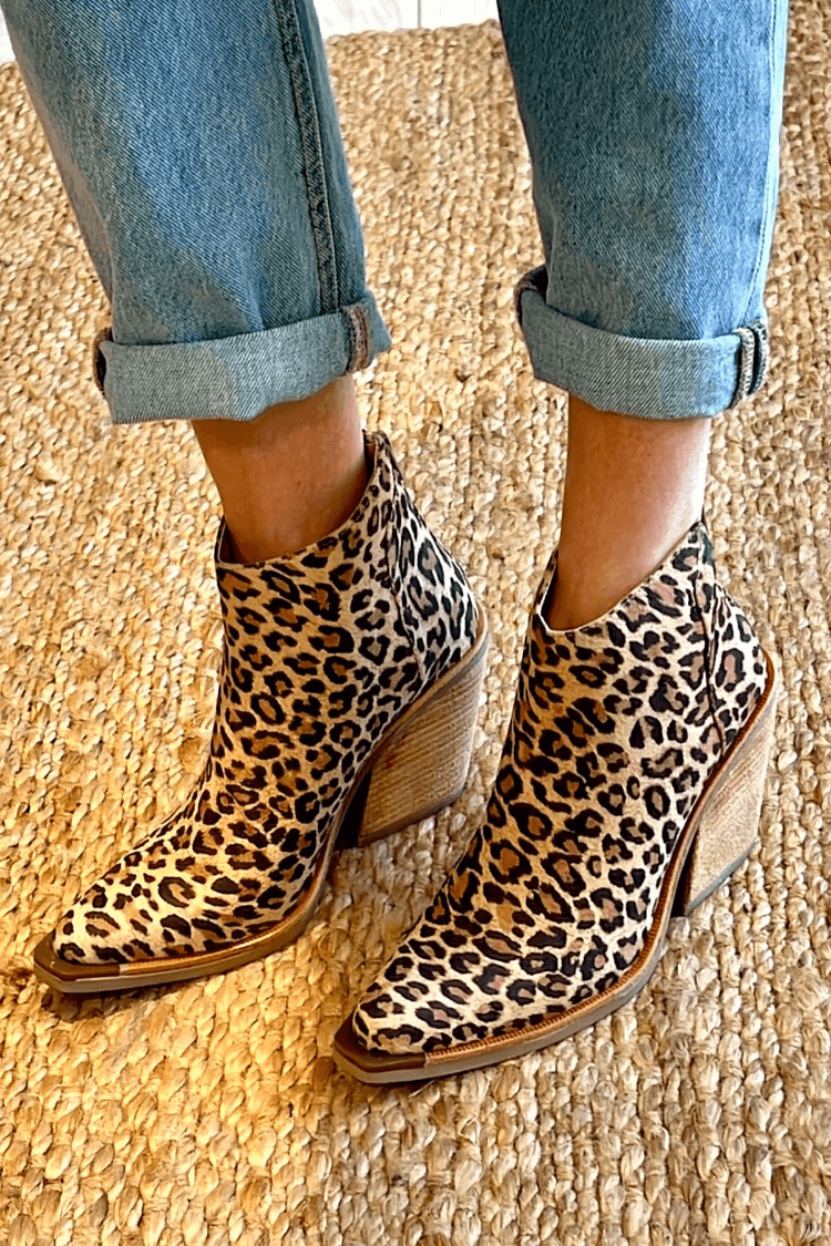 Candice™ | Leopard Print Ankle Boots