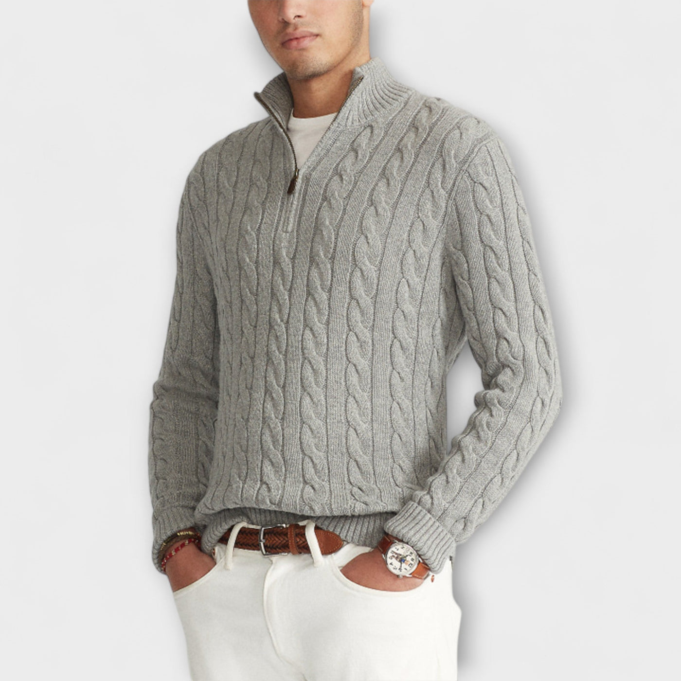 Elegant Half-Zip Sweater