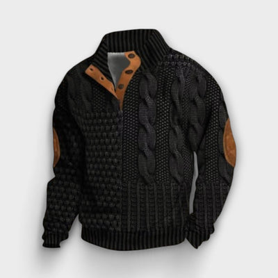 Retro Printed Sweater