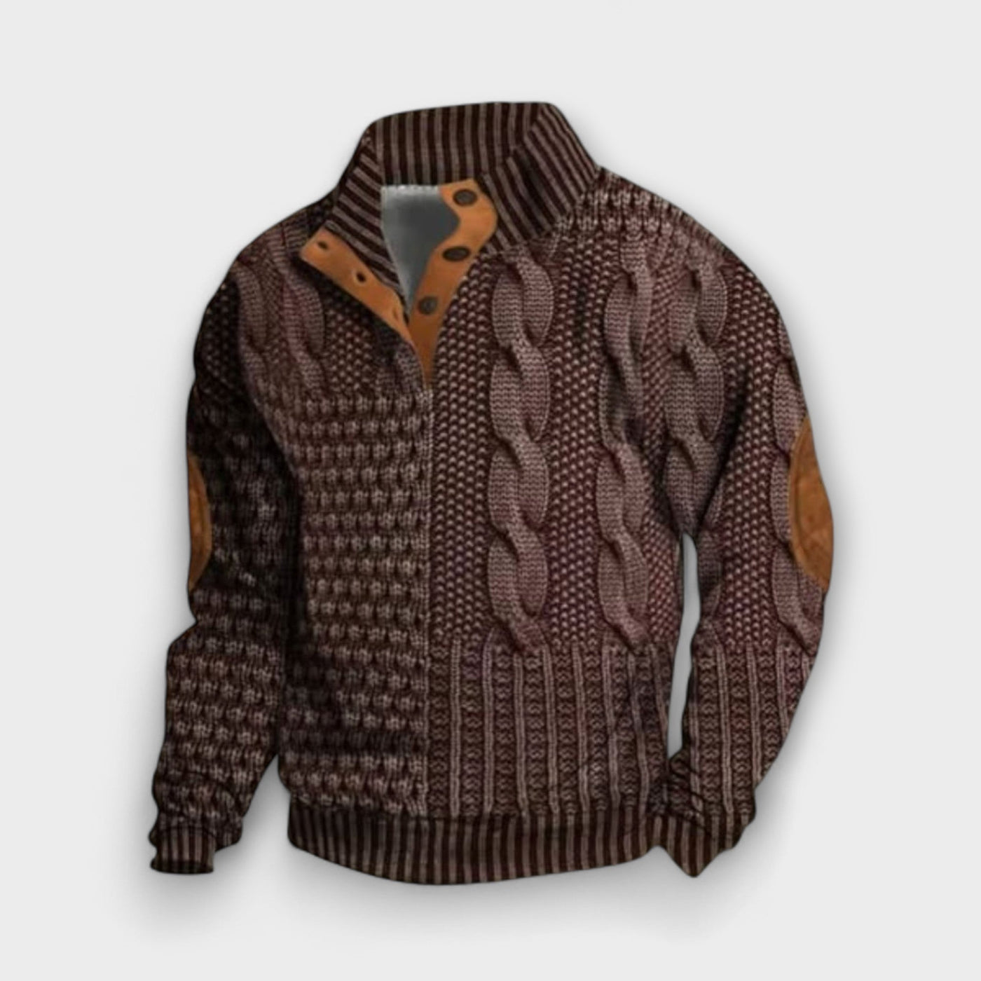 Retro Printed Sweater