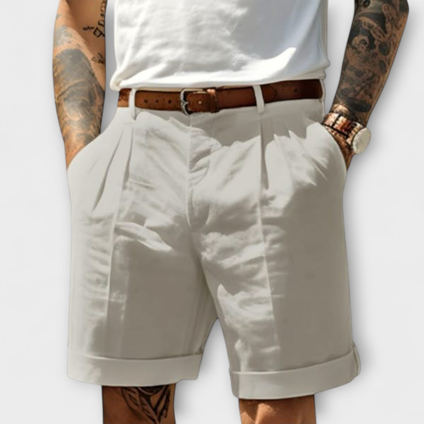 Elegant Cotton Bermuda Shorts