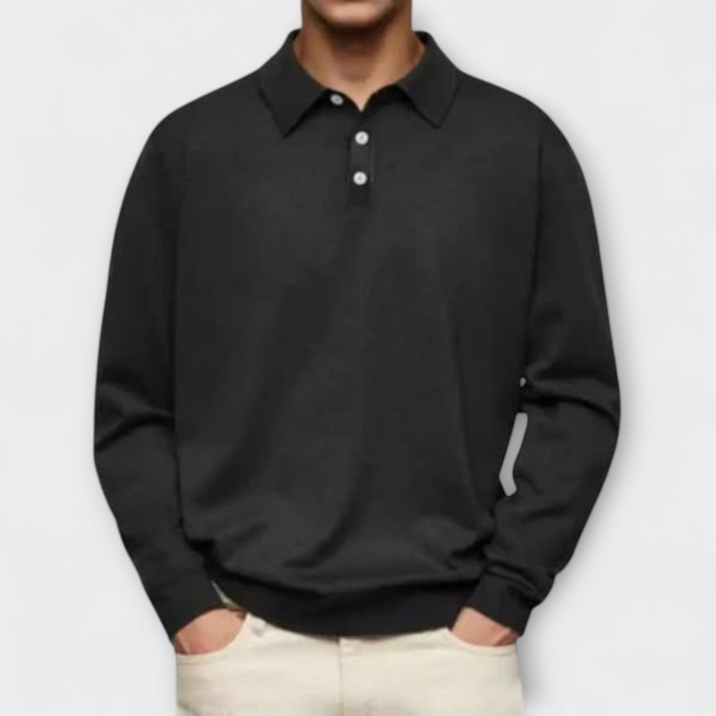 Long Sleeve Casual Polo
