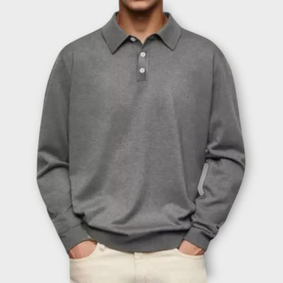 Long Sleeve Casual Polo