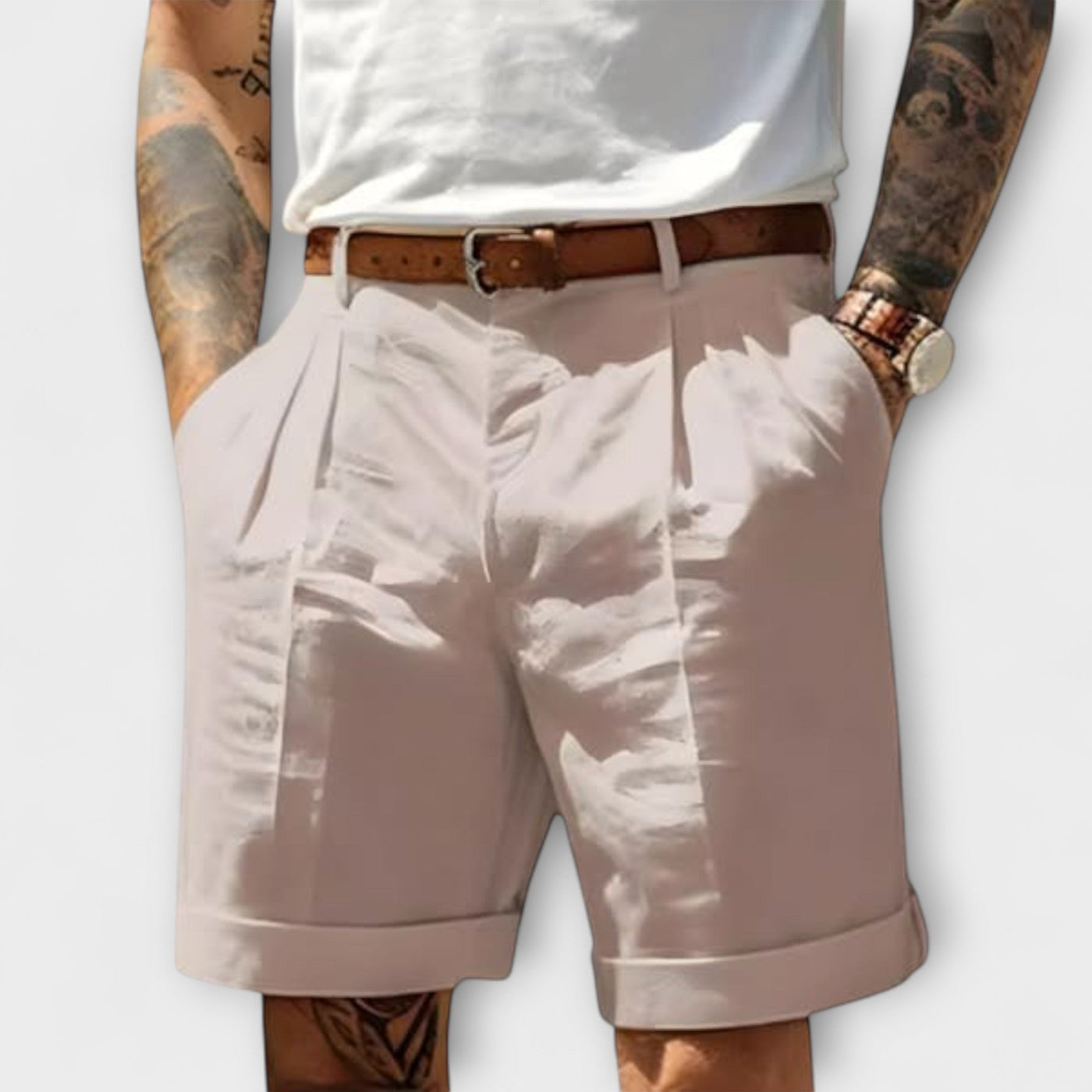 Elegant Cotton Bermuda Shorts