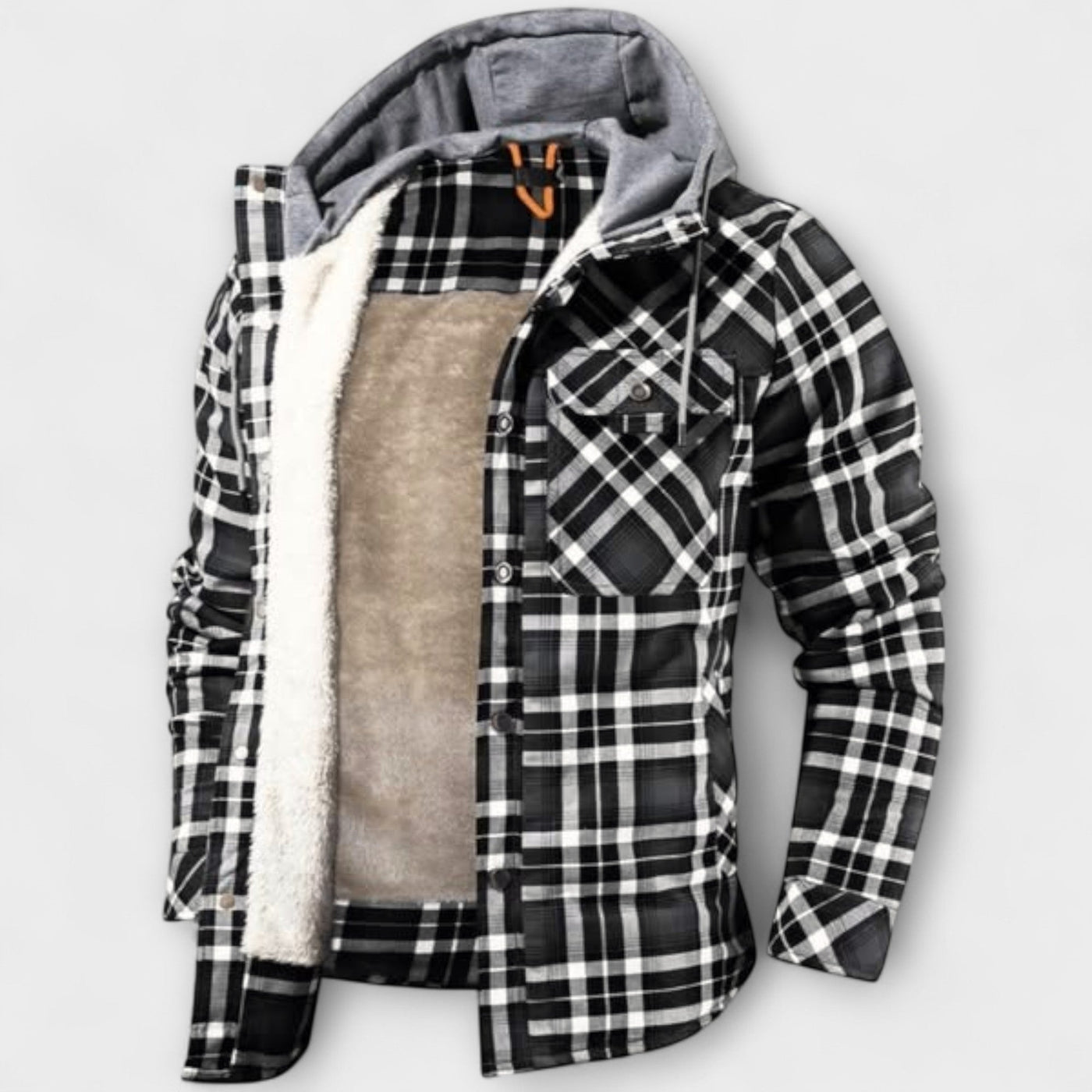 Flannel Jacket with Hood