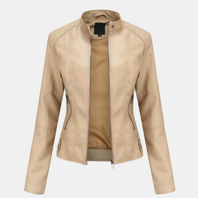 Anne | Elegant Leather Jacket
