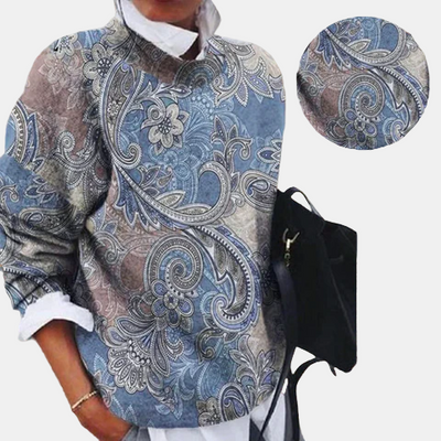 Kryssandra | Printed Pullover Sweater