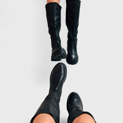 Carlita - Anetta Black High Boots