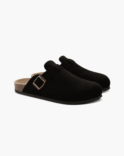 SUEDE CLOGS