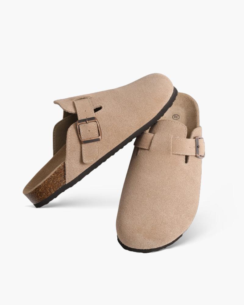 SUEDE CLOGS