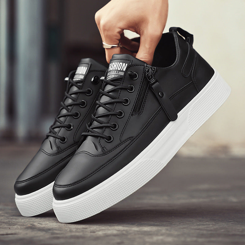 CIRO | LEATHER SNEAKERS WITH ZIP DETAIL