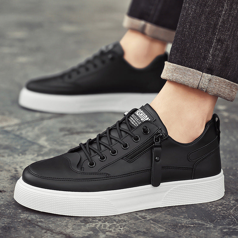 CIRO | LEATHER SNEAKERS WITH ZIP DETAIL