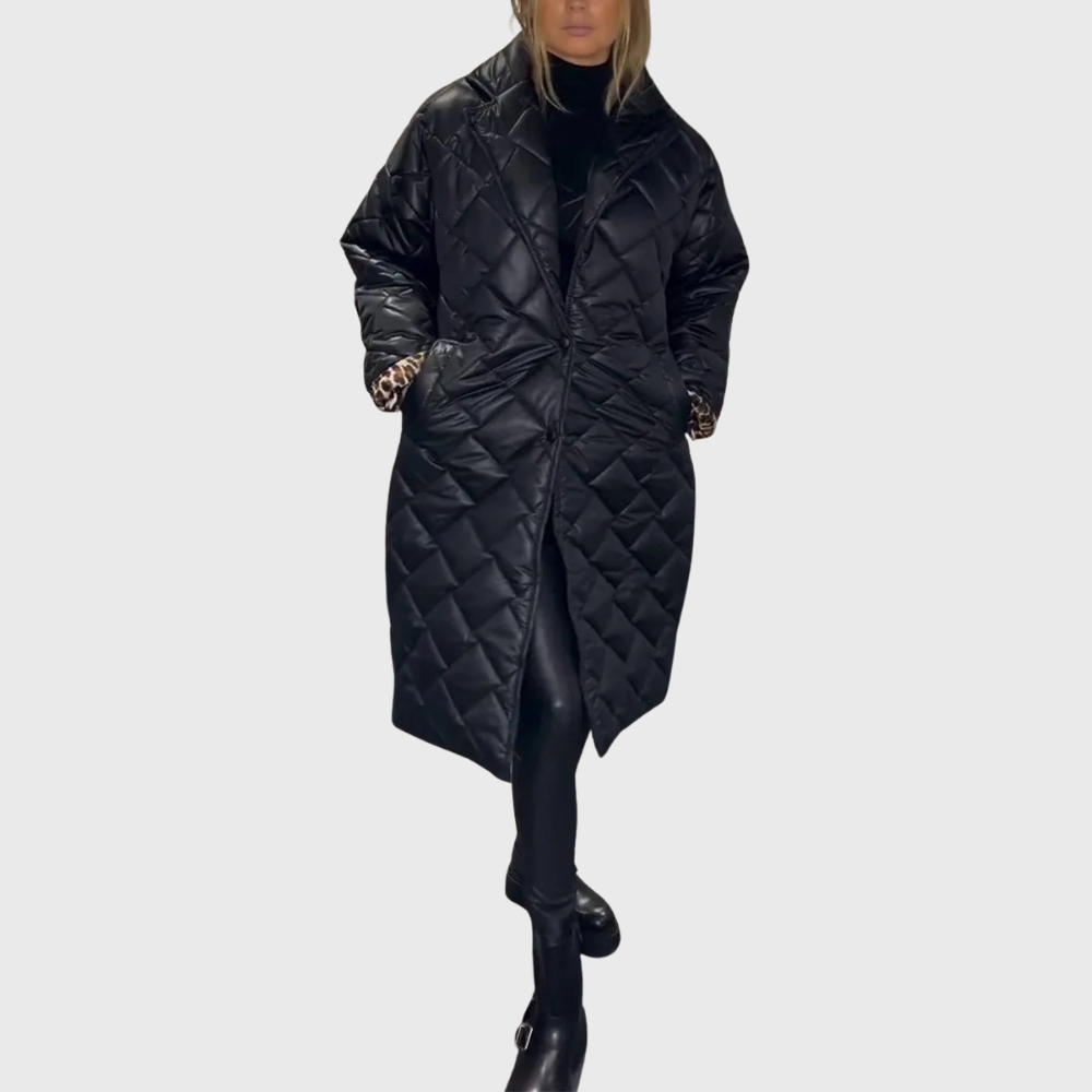 Reversible quilted coat