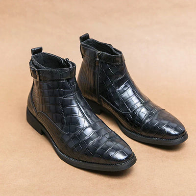 Dylan | Synthetic Leather Ankle Boots