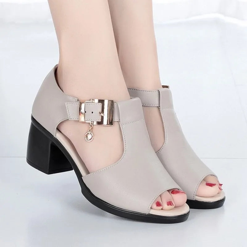 Madison | Elegant Open-Toe Heels