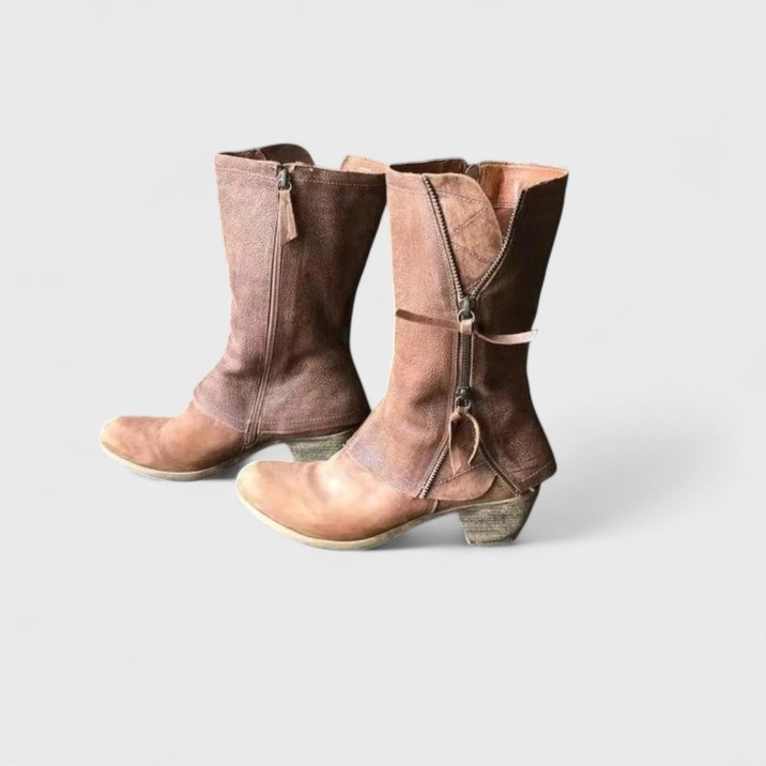 Alma - Vintage Mid-Calf Boots