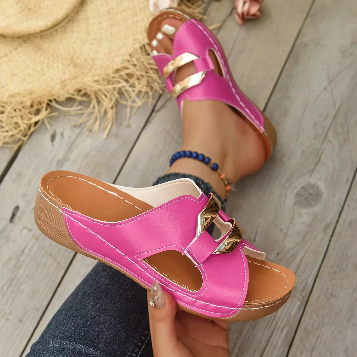 Olivia | Orthopedic Wedge Sandals