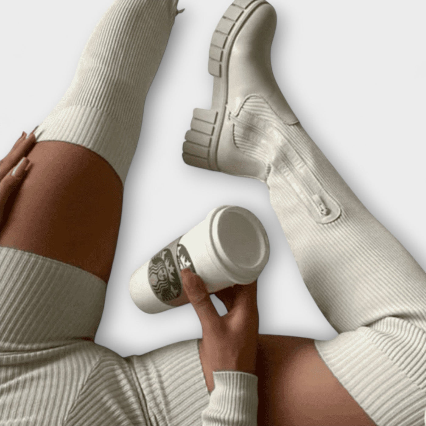 Lureva – Overknee Boots with Chunky Sole