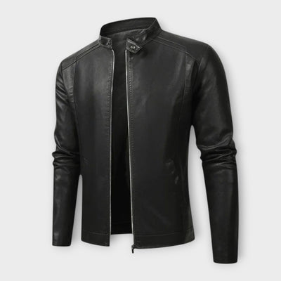 Elegant Men's Biker Leather Jacket