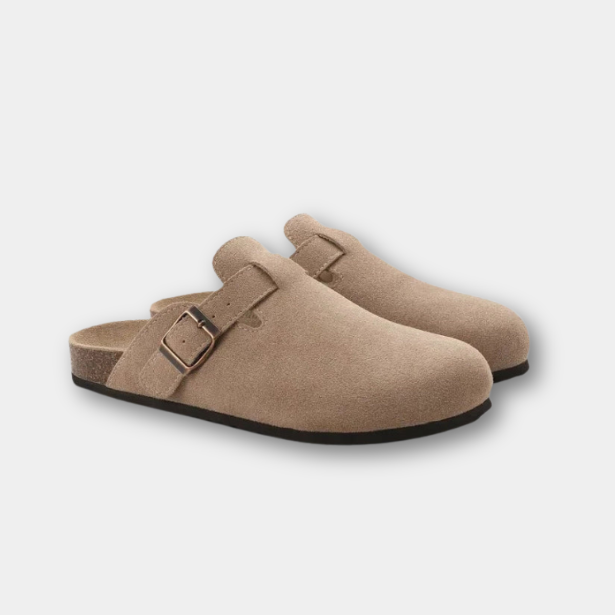 SUEDE CLOGS