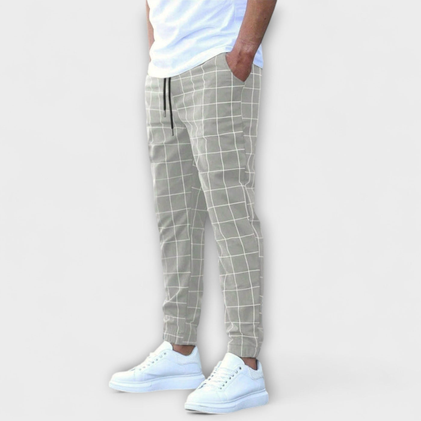 Plaid Jogging Pants