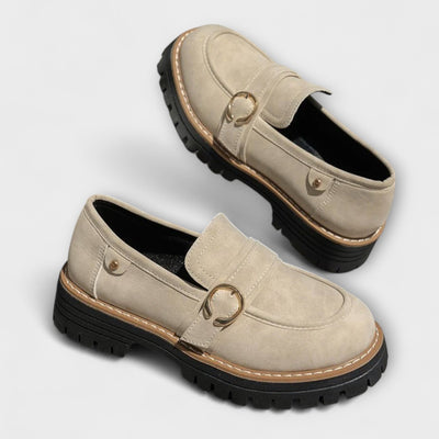 Lora | Casual Moccasins with Round Toe