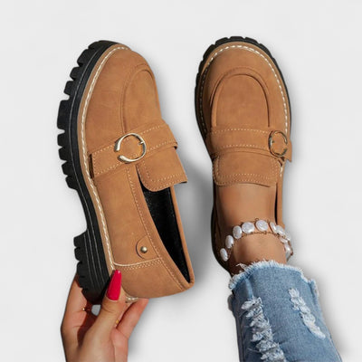 Lora | Casual Moccasins with Round Toe