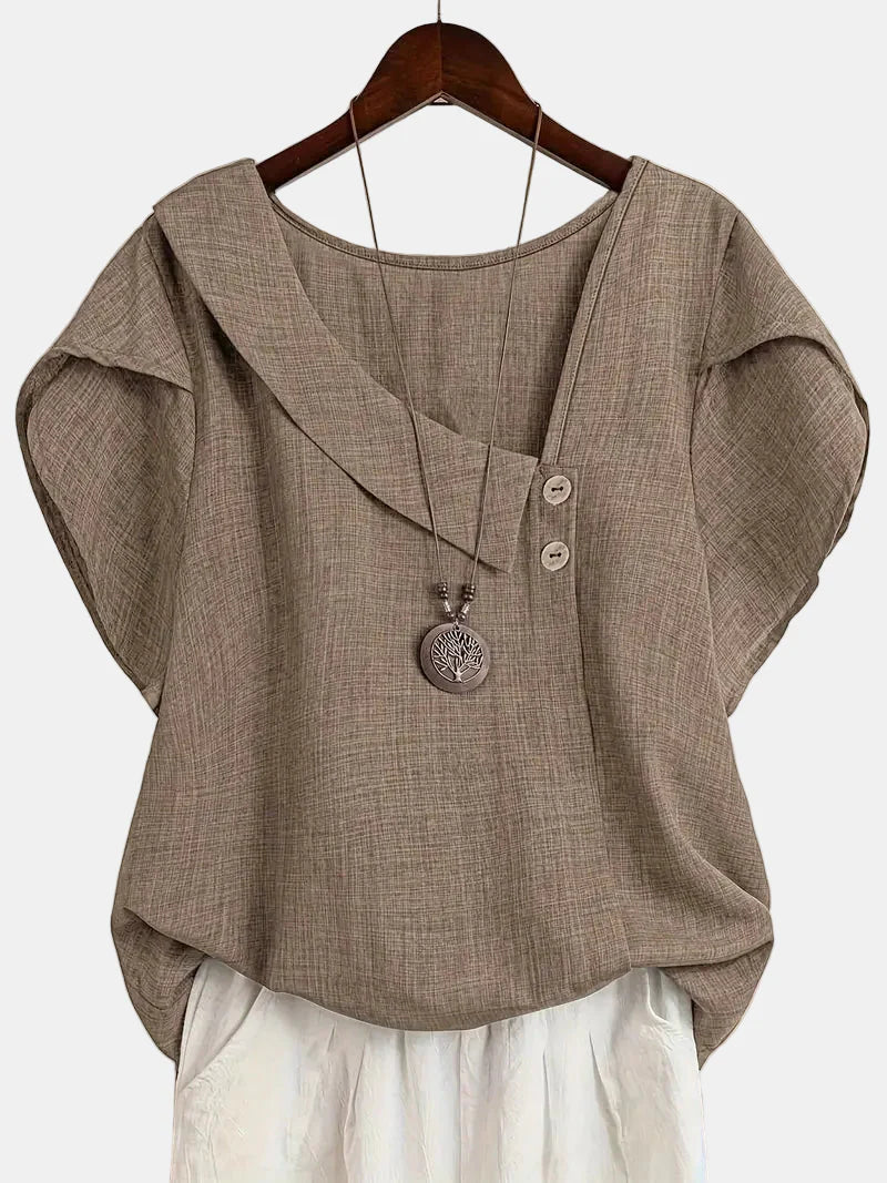 Saddie | Casual Asymmetrical Blouse